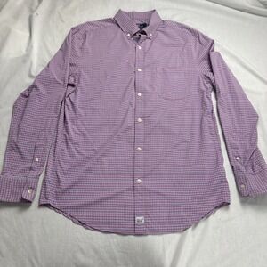vineyard vines performance Murray‎ Button Down Short Checkered Men Sz M